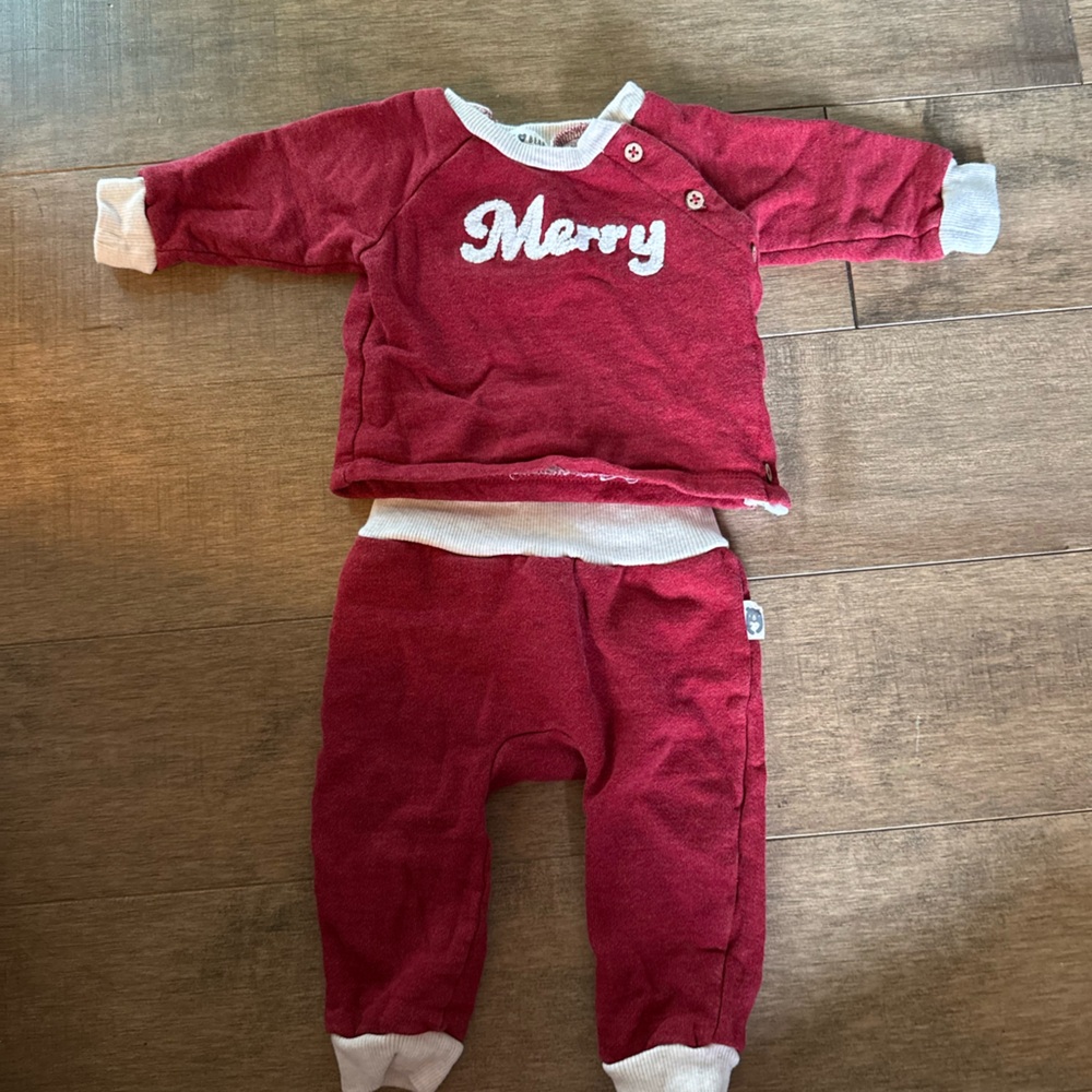 Rabbit + Bear organic size 6-9 months holiday set